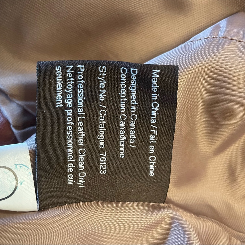 Women's Cognac Coloured Leather Jacket - Picture 8 of 9